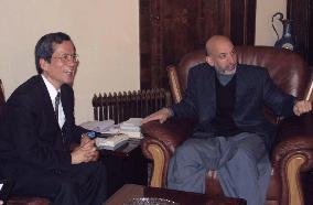 Japanese charge d'affaires holds talks with Karzai in Kabul